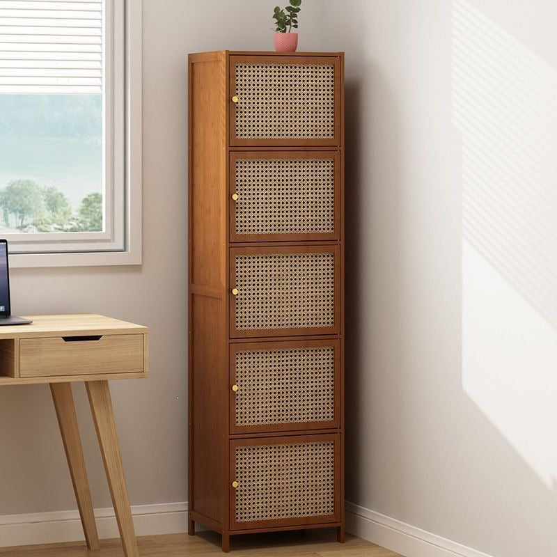 Table de chevet simple et moderne en bois massif, avec quatre tiroirs, étagère de rangement