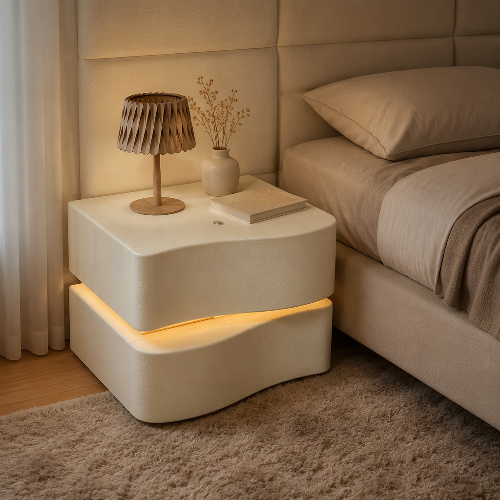 Table de chevet moderne à LED