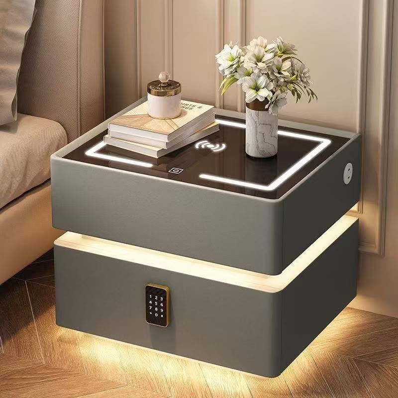 Table de chevet contemporaine à LED