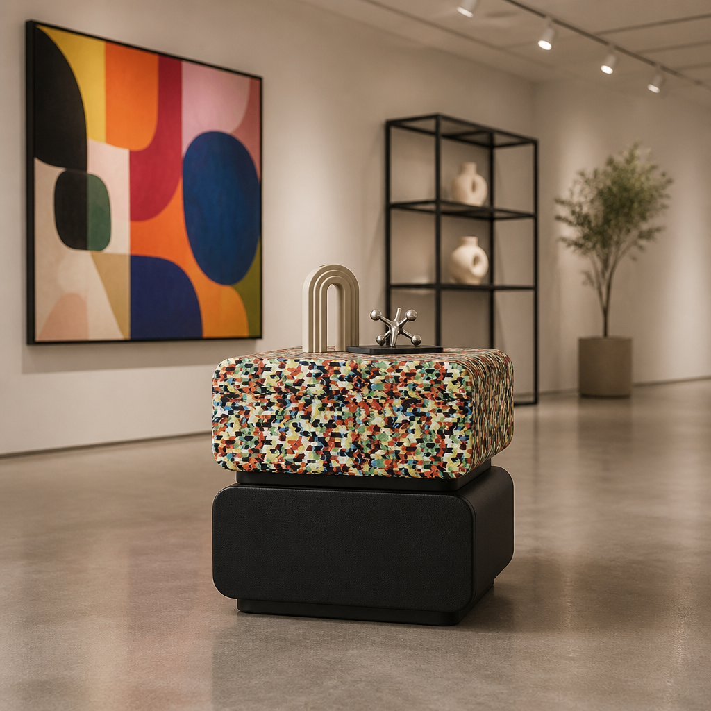 Table de chevet mosaïque  LED
